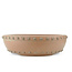 Round unglazed Shozan bonsai pot - 379 x 379 x 101 mm