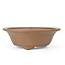 Round unglazed Shozan bonsai pot - 362 x 362 x 120 mm