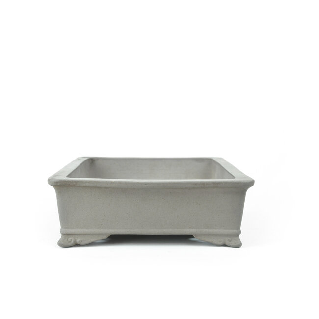 Rectangular unglazed Kataoka bonsai pot - 376 x 250 x 85 mm