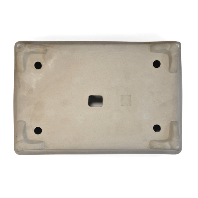 Pot à bonsaï rectangulaire non émaillé Kataoka - 376 x 250 x 85 mm