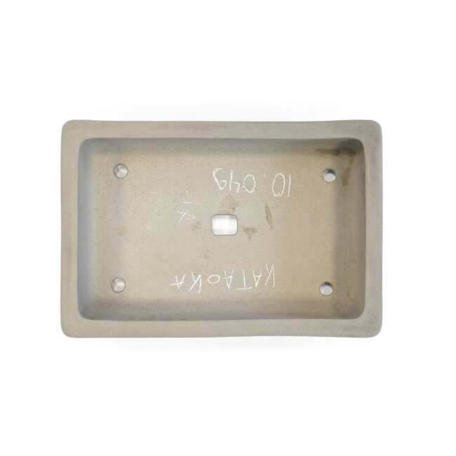 Pot à bonsaï rectangulaire non émaillé Kataoka - 372 x 252 x 85 mm