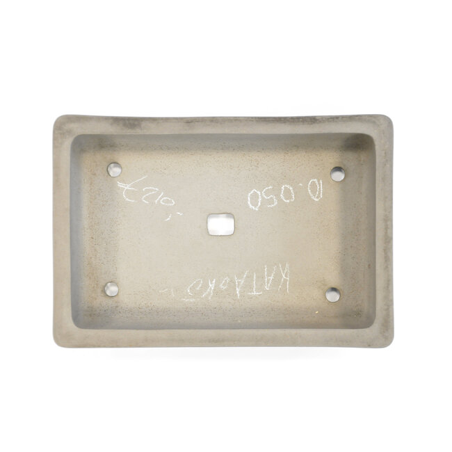 Pot à bonsaï rectangulaire non émaillé Kataoka - 371 x 251 x 85 mm