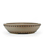 Round unglazed Shozan bonsai pot - 260 x 260 x 65 mm