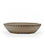 Round unglazed Shozan bonsai pot - 260 x 260 x 65 mm