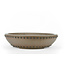 Round unglazed Shozan bonsai pot - 260 x 260 x 65 mm