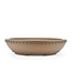 Round unglazed Shozan bonsai pot - 259 x 259 x 65 mm