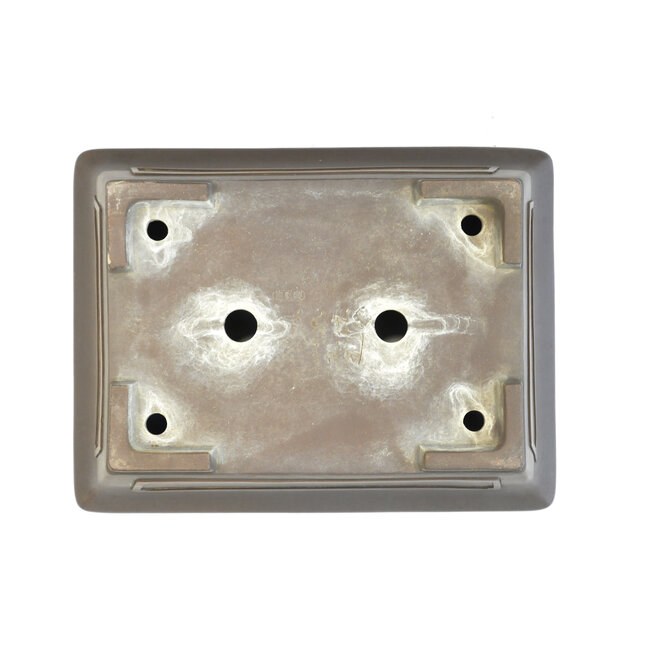 Pot à bonsaï rectangulaire non émaillé Yamaaki - 433 x 330 x 130 mm