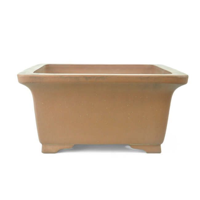 Square unglazed Kataoka bonsai pot - 301 x 301 x 145 mm