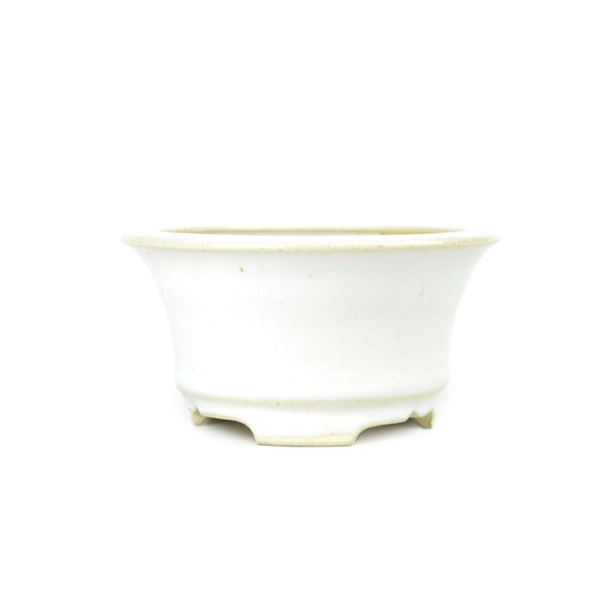 Pot à bonsaï Bikou rond blanc - 110 x 110 x 60 mm