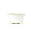 Round white Bikou bonsai pot - 110 x 110 x 60 mm