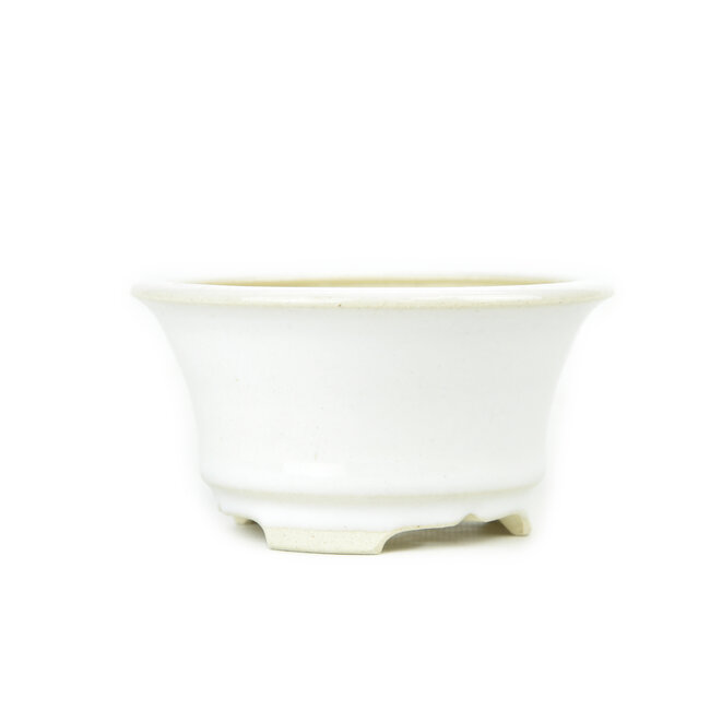 Pot à bonsaï Bikou rond blanc - 110 x 110 x 60 mm