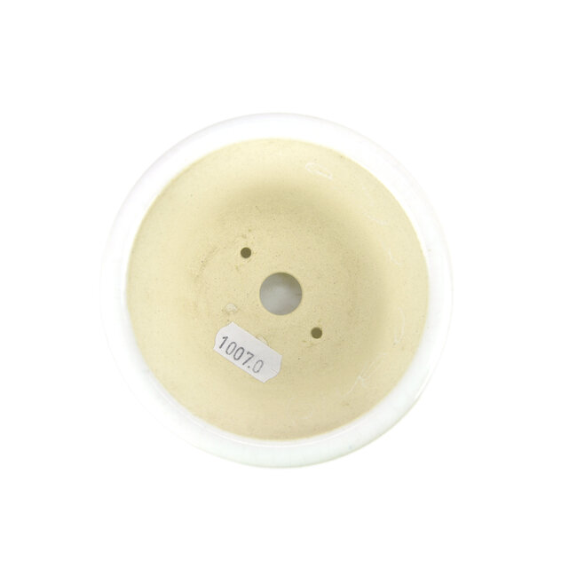 Pot à bonsaï Bikou rond blanc - 110 x 110 x 60 mm
