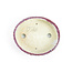 Pot à bonsaï ovale violet et rouge Issho - 104 x 87 x 25 mm