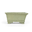 Rectangular unglazed bonsai pot - 101 x 80 x 51 mm