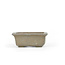 Rectangular unglazed bonsai pot - 102 x 94 x 36 mm