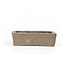 Rectangular unglazed bonsai pot - 117 x 94 x 31 mm