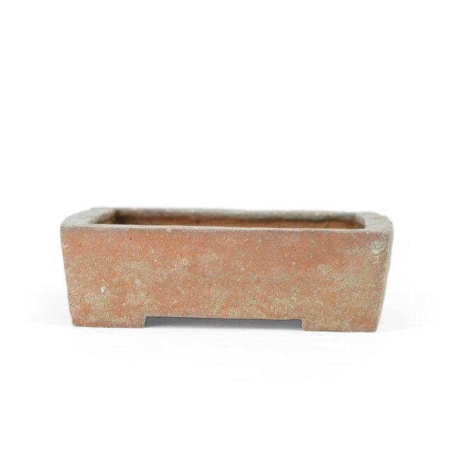 Rectangular unglazed bonsai pot - 111 x 94 x 34 mm