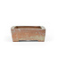 Rectangular unglazed bonsai pot - 111 x 94 x 34 mm