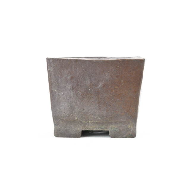 Vierkante bruine bonsaipot - 78 x 78 x 60 mm