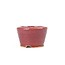 Round red bonsai pot - 85 x 85 x 55 mm