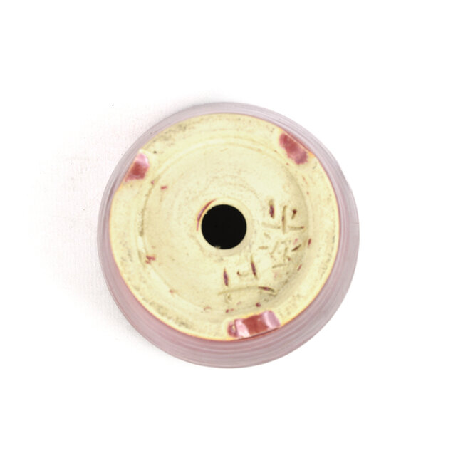 Pot à bonsaï rond rouge - 85 x 85 x 55 mm