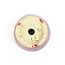 Pot à bonsaï rond rouge - 85 x 85 x 55 mm