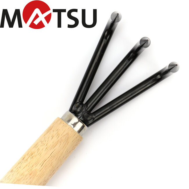 Root hook triple 215mm | bonsai tool | repotting tool | Matsu Bonsai Tools