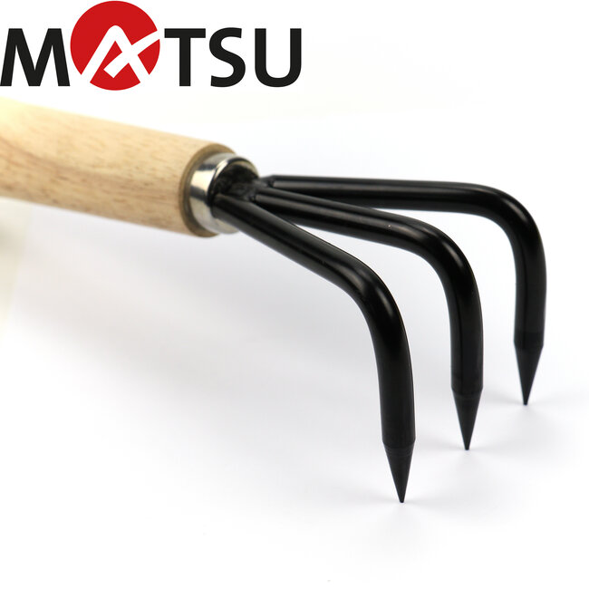 Root hook triple 215mm | bonsai tool | repotting tool | Matsu Bonsai Tools