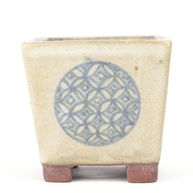 Maceta de bonsai cuadrada multicolor - 52 x 54 x 50 mm