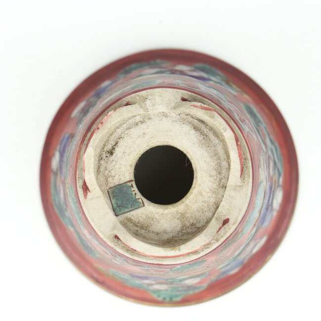 Pot à bonsaï rond multicolore Kutani - 74 x 74 x 59 mm
