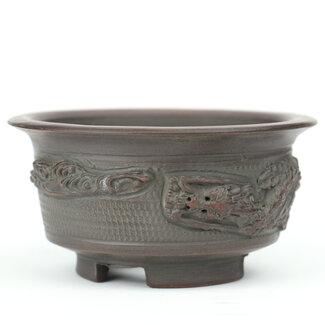 Handmade bonsai pot, 13 cm, Maker: Kakuzan