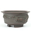 Round unglazed Bigei bonsai pot - 83 x 83 x 41 mm