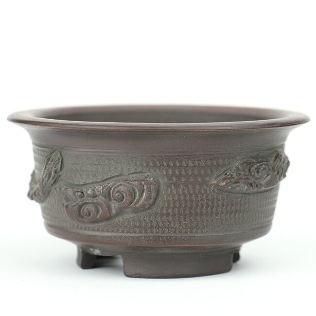 Vaso bonsai Bigei tondo non smaltato - 83 x 83 x 41 mm