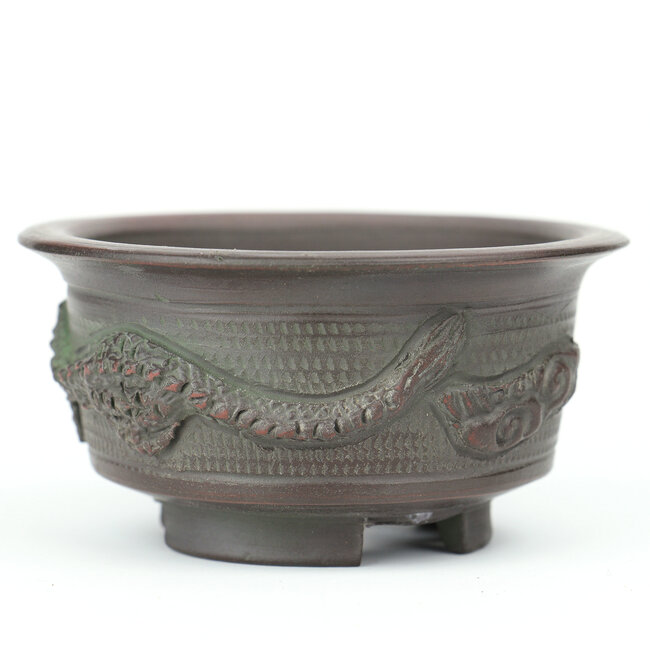 Runder unglasierter Bigei Bonsai Topf - 83 x 83 x 41 mm