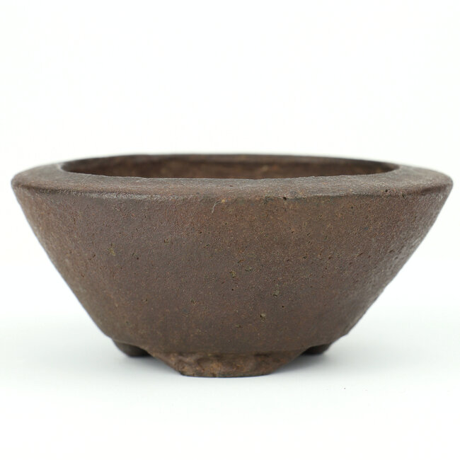 Vaso bonsai Tofukuji tondo non smaltato di prima generazione - 101 x 100 x 43 mm