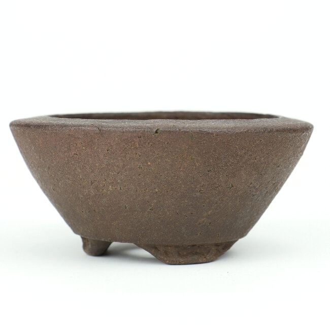 Pot à bonsaï rond non émaillé Tofukuji première génération - 101 x 100 x 43 mm