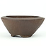 Round unglazed Tofukuji first generation bonsai pot - 101 x 100 x 43 mm