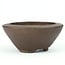 Round unglazed Tofukuji first generation bonsai pot - 101 x 100 x 43 mm