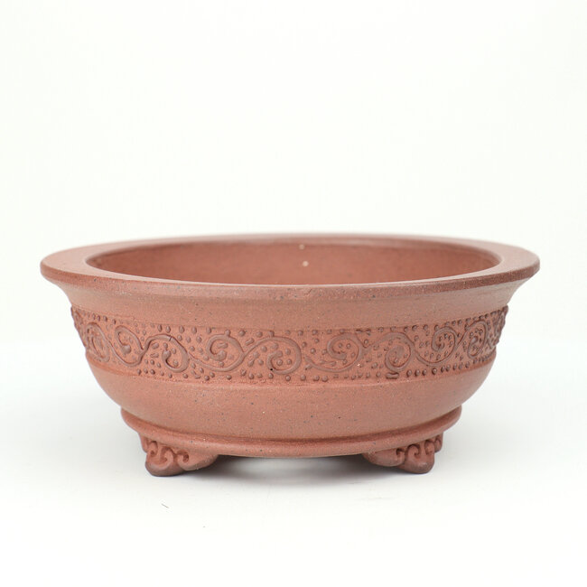 Vaso bonsai Itou Tonyo ovale non smaltato - 145 x 129 x 49 mm