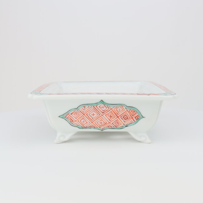 Rechteckiger mehrfarbiger Itou Tonyo Bonsai Topf - 165 x 133 x 50 mm