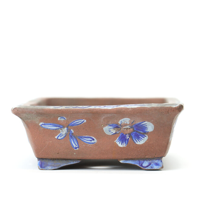 Pot à bonsaï rectangulaire non émaillé - 100 x 155 x 36 mm