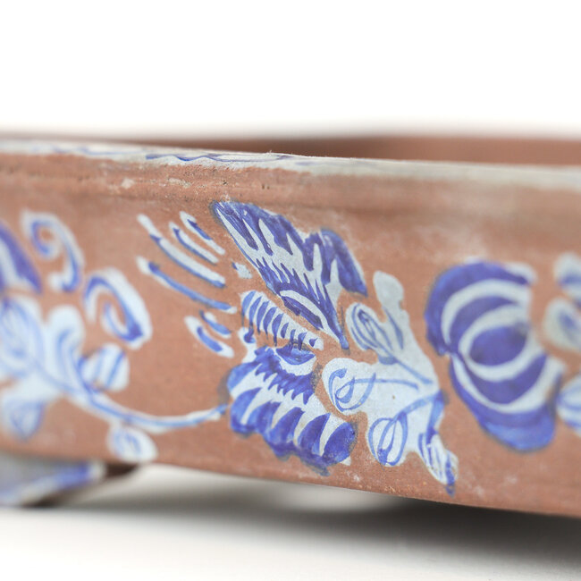 Rectangular unglazed bonsai pot - 100 x 155 x 36 mm