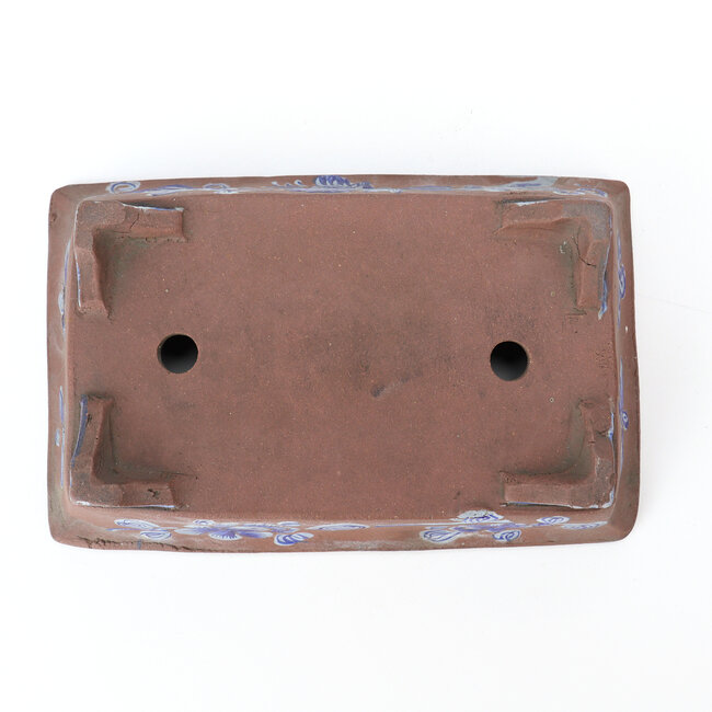 Pot à bonsaï rectangulaire non émaillé - 100 x 155 x 36 mm