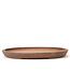 Oval unglazed Kenzan bonsai pot - 175 x 131 x 16 mm