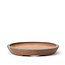 Oval unglazed Kenzan bonsai pot - 175 x 131 x 16 mm