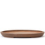 Oval unglazed Kenzan bonsai pot - 175 x 131 x 16 mm