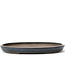 Oval blue Kenzan bonsai pot - 174 x 130 x 16 mm