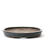 Oval blue Kenzan bonsai pot - 174 x 130 x 16 mm