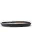 Oval blue Kenzan bonsai pot - 176 x 130 x 16 mm