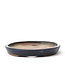 Oval blue Kenzan bonsai pot - 176 x 130 x 16 mm